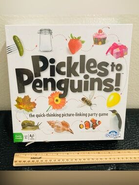 NEW Pickles to Penguins! The Quick-Thinking Picture-Linking Party Game - ages 8+